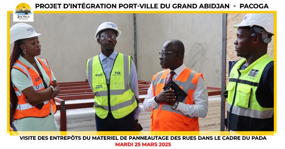 Visite de la phase de panneautage des rues